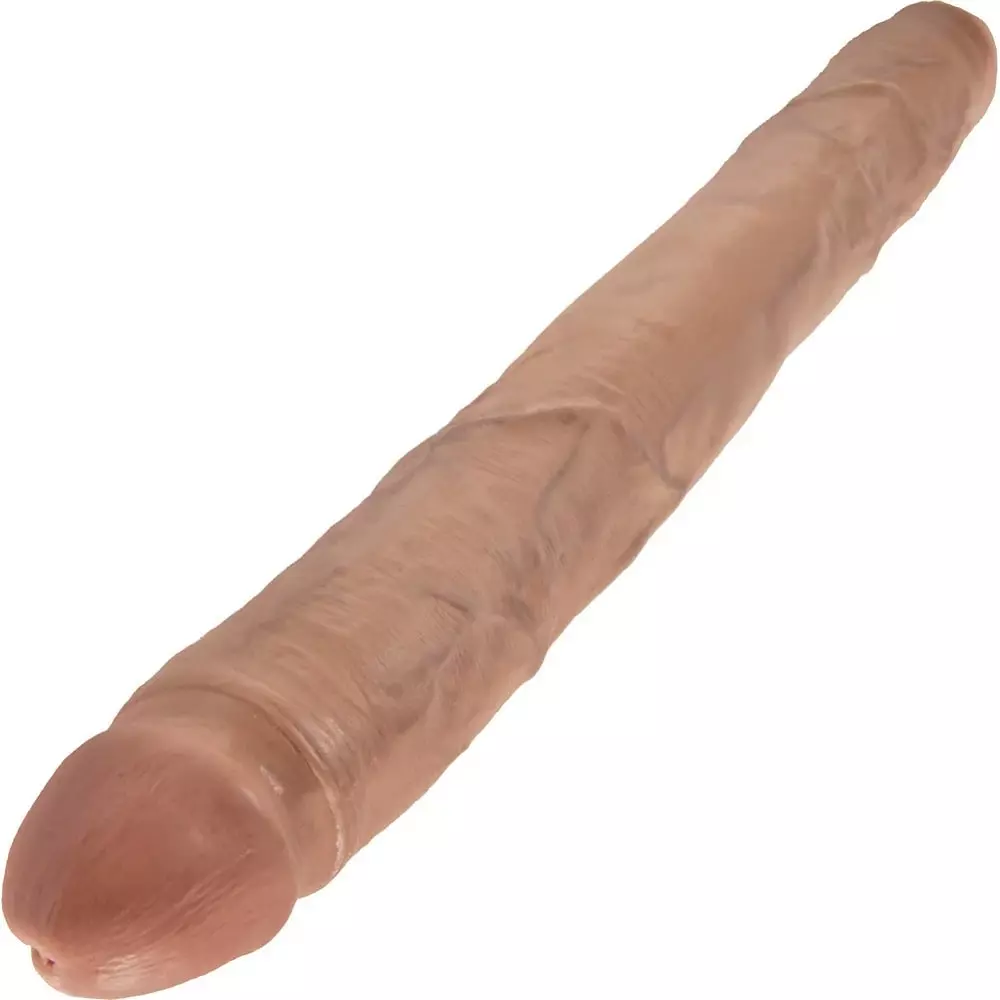 King Cock 16 inch Thick Double Dildo In Tan